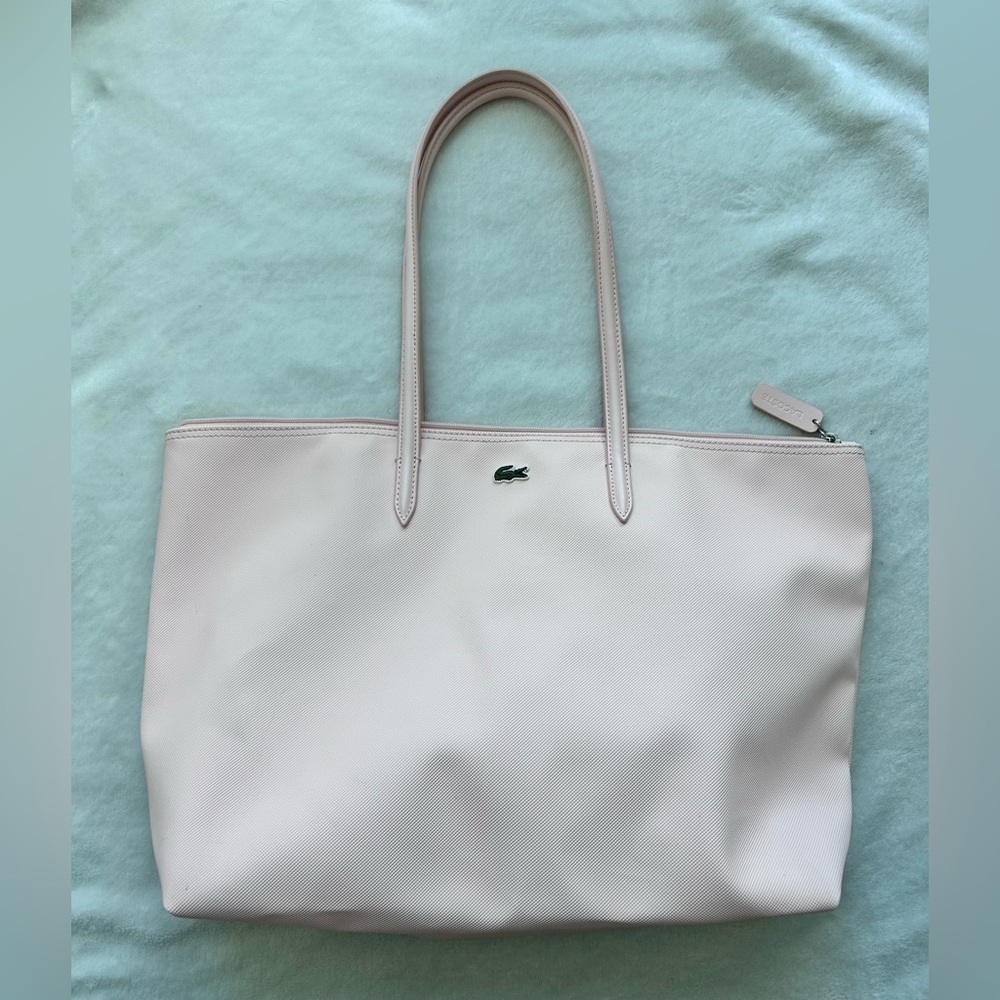 Lacoste Light Pink Tote Bag Size L